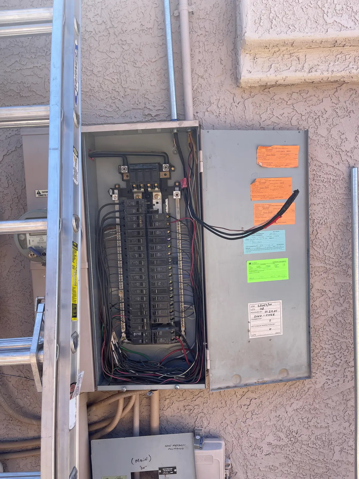 ChargePoint Level 2 EV charger installed in a North Phoenix garage by Thunderbird Electric Home Services